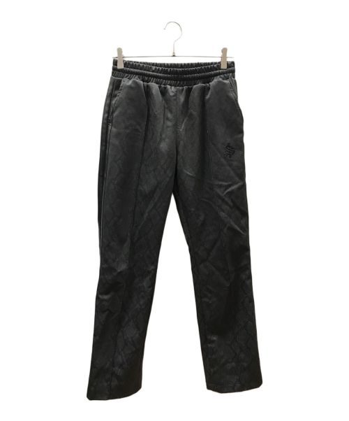 SUPPLIER（サプライヤー）SUPPLIER (サプライヤー) Python Leather Track Pants ブラック サイズ:Sの古着・服飾アイテム