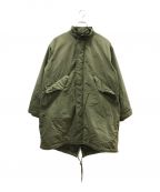 FRED PERRYフレッドペリー）の古着「MIX PANELLED FISHTAIL PARKA」｜カーキ