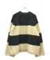 KIDILL (キディル) Border Pullover Knit Insist on British Wool ホワイト×ブラック サイズ:FREE：15000円