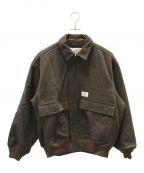 WTAPSダブルタップス）の古着「WONY. MELTON JACKET」｜ブラウン