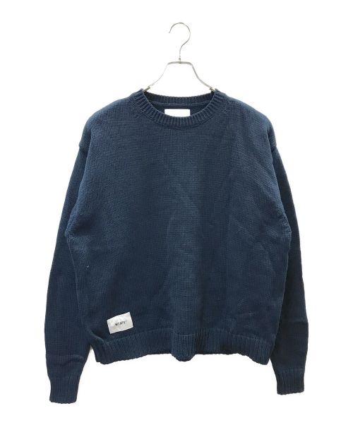 WTAPS（ダブルタップス）WTAPS (ダブルタップス) CREW NECK 02 SWEATER POLY SIGN ネイビー サイズ:X02の古着・服飾アイテム