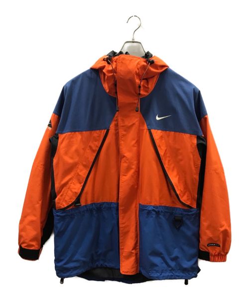 NIKE ACG（ナイキエージーシー）NIKE ACG (ナイキエージーシー) マウンテンパーカー オレンジ×ブルー サイズ:Lの古着・服飾アイテム