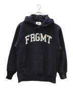 FRAGMENTSフラグメント）の古着「FRGMT UNV SWEAT HOODIE D」｜ネイビー