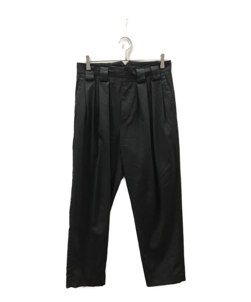 stein（シュタイン）stein (シュタイン) DOUBLE WIDE TROUSERS ブラック サイズ:Mの古着・服飾アイテム