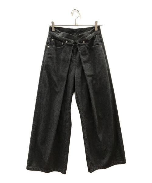 JOHN LAWRENCE SULLIVAN（ジョンローレンスサリバン）JOHN LAWRENCE SULLIVAN (ジョンローレンスサリバン) WIDE DENIM PANTS ブラック サイズ:Sの古着・服飾アイテム