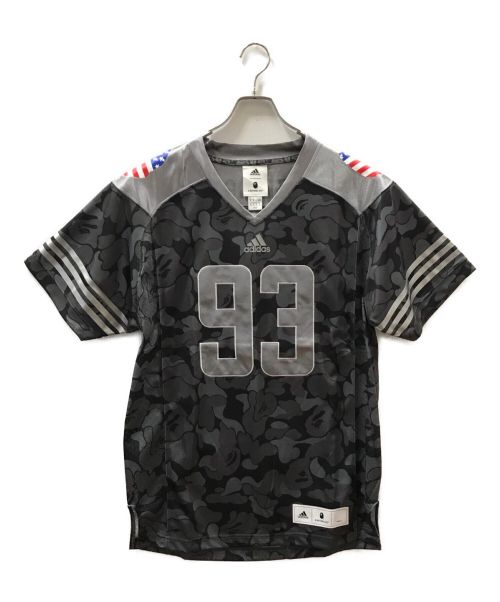 adidas（アディダス）adidas (アディダス) A BATHING APE (アベイシングエイプ) SB JERSEY グレー サイズ:Oの古着・服飾アイテム