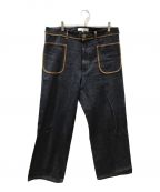 SASQUATCHfabrix.サスクワッチファブリックス）の古着「DENIM FLARE PANTS 