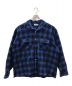 SEDAN ALL-PURPOSE（セダンオールパーパス）の古着「Brushed Ombre Plaid Open Collar Shirt」｜ブルー