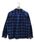 SEDAN ALL-PURPOSE (セダンオールパーパス) Brushed Ombre Plaid Open Collar Shirt ブルー サイズ:XL：12000円