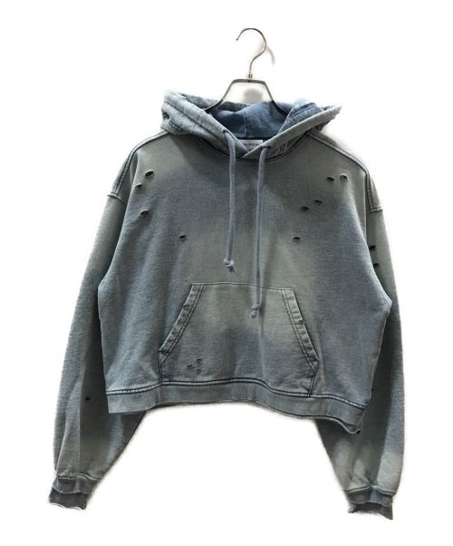 MAISON SPECIAL（メゾンスペシャル）MAISON SPECIAL (メゾンスペシャル) Denim Distressed Hoodie ブルー サイズ:下記参照の古着・服飾アイテム