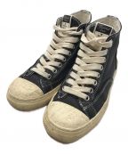 Maison MIHARA YASUHIROメゾン ミハラ ヤスヒロ）の古着「PAST Sole Leather High-top Sneaker」｜ブラック