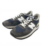 NEW BALANCEニューバランス）の古着「M990N」｜ネイビー