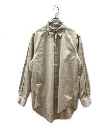 MAATEE&SONS（マーティーアンドサンズ）の古着「Elizabeth Regular Collar Shirts」｜ベージュ