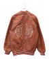 ZARA (ザラ) BUFFALO LEATHER STADIUM VARSITY BOMBER Jacket ブラウン サイズ:S：10000円