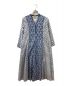 ne quittez pas（ヌキテパ）の古着「COTTON JQD COMBI DRESS」｜ブルー