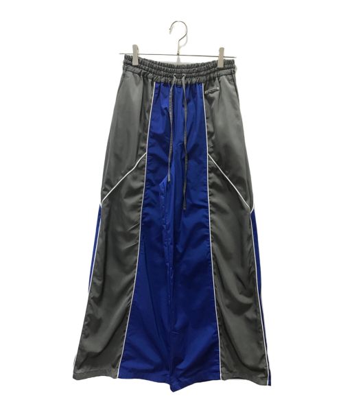 PRANK PROJECT（プランクプロジェクト）PRANK PROJECT (プランクプロジェクト) Satin Track Pants ブルー×グレー サイズ:38の古着・服飾アイテム