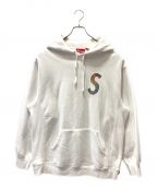 SUPREMEシュプリーム）の古着「21SS Swarovski S Logo Hooded Sweatshirt」｜ホワイト