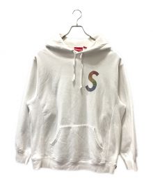 SUPREME（シュプリーム）の古着「21SS Swarovski S Logo Hooded Sweatshirt」｜ホワイト