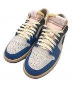 NIKEナイキ）の古着「AIR JORDAN 1 LOW SE」｜グレー×ブルー