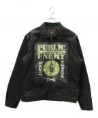 SUPREME×UNDERCOVERシュプリーム×アンダーカバー）の古着「Public Enemy Work Jacket」｜ブラック