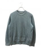 AURALEEオーラリー）の古着「SUPER FINE WOOL RIB KNIT P/O」｜ブルー