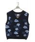 son of the cheese（（サノバチーズ））の古着「Flower Pattern Knit Vest」｜ネイビー