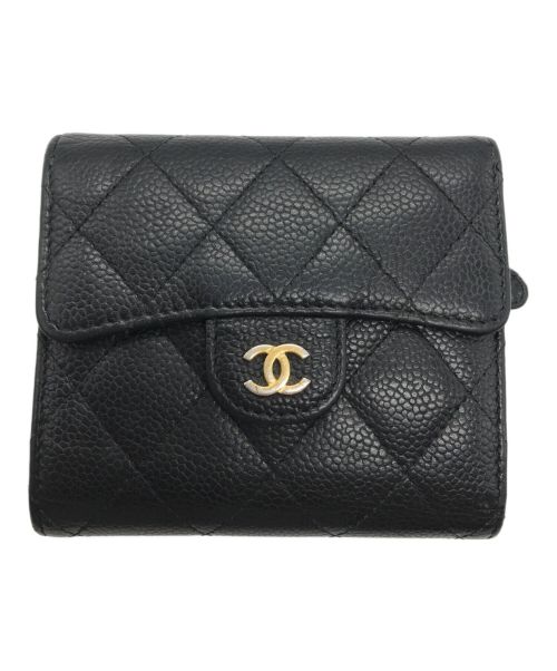 CHANEL（シャネル）CHANEL (シャネル) タイムレスクラッシックフラップウォレット ブラック サイズ:下記参照の古着・服飾アイテム