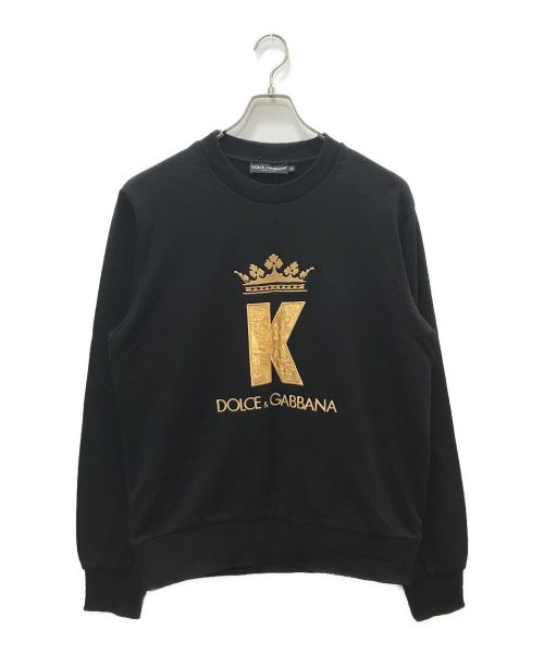 DOLCE & GABBANA（ドルチェ＆ガッバーナ）DOLCE & GABBANA (ドルチェ＆ガッバーナ) スウェット ブラック サイズ:52の古着・服飾アイテム