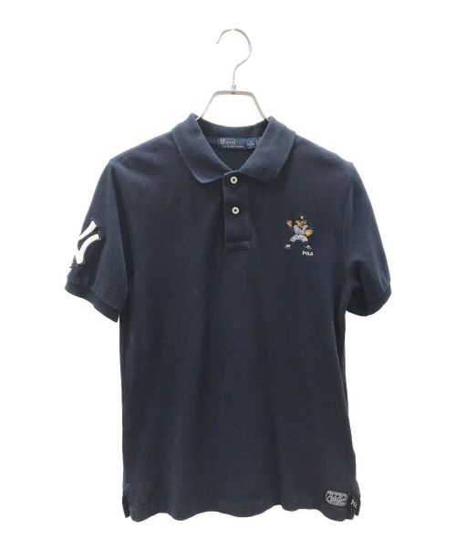 POLO RALPH LAUREN（ポロ・ラルフローレン）POLO RALPH LAUREN (ポロ・ラルフローレン) MLB (エムエルビー) ポロベア ポロシャツ ネイビー サイズ:Mの古着・服飾アイテム