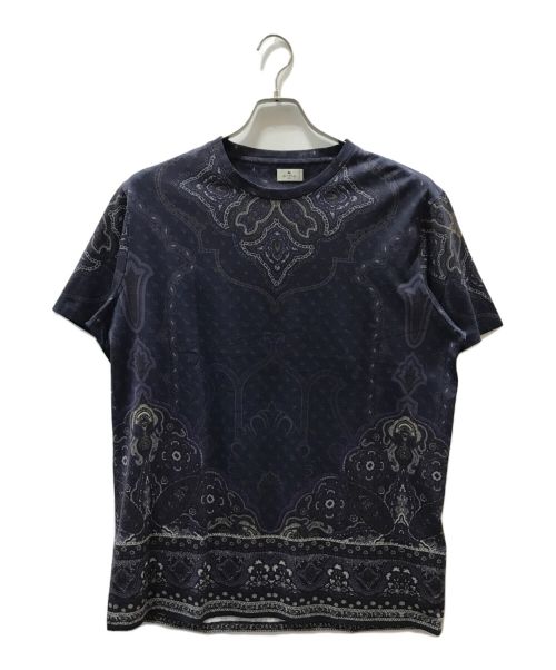 ETRO（エトロ）ETRO (エトロ) デザインTシャツ パープル サイズ:XLの古着・服飾アイテム