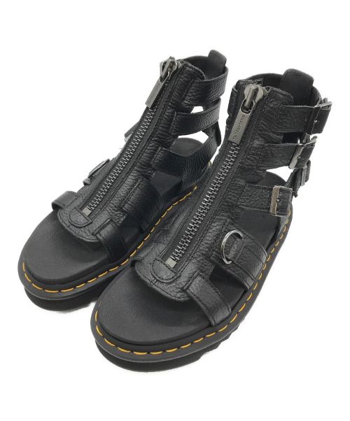 Dr.Martens（ドクターマーチン）Dr.Martens (ドクターマーチン) OLSON ジップアップサンダル ブラック サイズ:24の古着・服飾アイテム