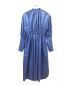 HYKE (ハイク) GATHERED BALLOON SLEEVE DRESS ブルー サイズ:M：18000円
