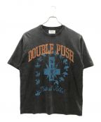 TAIN DOUBLE PUSHタイン ダブルプッシュ）の古着「Tシャツ」｜ブラック