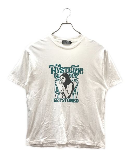 Hysteric Glamour（ヒステリックグラマー）Hysteric Glamour (ヒステリックグラマー) GET STONEDTシャツ ホワイト サイズ:Lの古着・服飾アイテム