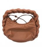 HEREUヘリュー）の古着「BOMBON Plaited-handle ToteBag」｜ブラウン