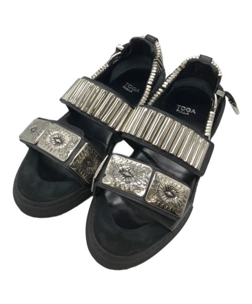 TOGA PULLA（トーガ プルラ）TOGA PULLA (トーガ プルラ) Sneakers Sandal ブラック サイズ:23の古着・服飾アイテム