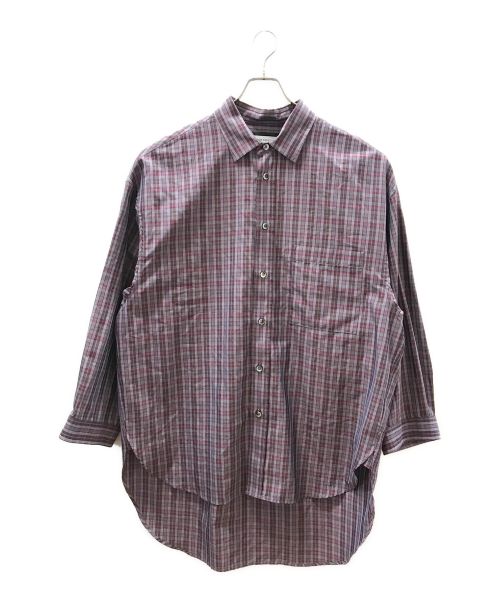 MAISON SPECIAL（メゾンスペシャル）MAISON SPECIAL (メゾンスペシャル) Prime-Over Long Length Shirt Coat パープル サイズ:Sの古着・服飾アイテム
