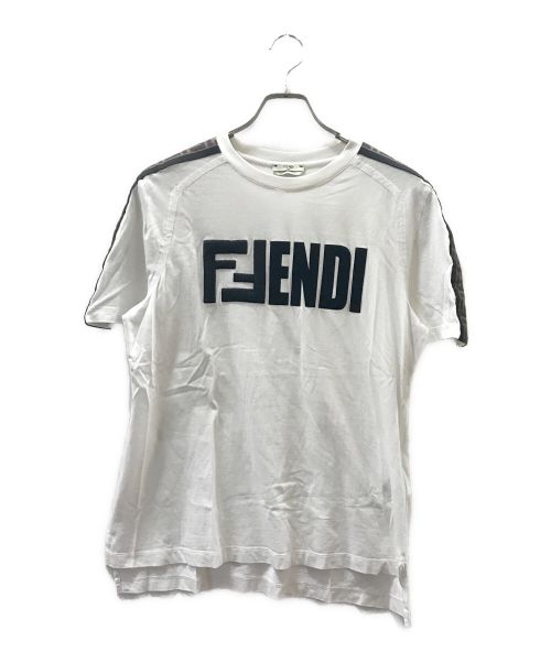 FENDI（フェンディ）FENDI (フェンディ) FF刺繍ロゴワッペンTシャツ ホワイト サイズ:Mの古着・服飾アイテム