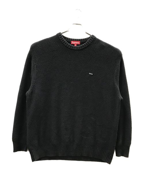 SUPREME（シュプリーム）SUPREME (シュプリーム) Melange Rib Knit Sweater ブラック サイズ:XLの古着・服飾アイテム