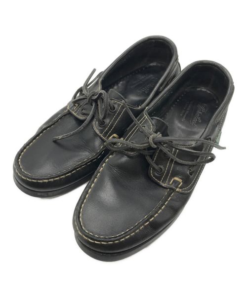 PARABOOT（パラブーツ）PARABOOT (パラブーツ) デッキシューズ ブラック サイズ:25.5の古着・服飾アイテム