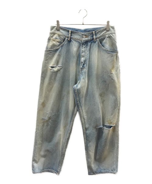 ANCELLM（アンセルム）ANCELLM (アンセルム) SELVEDGE TAPERED 5P DENIM PANTS ブルー サイズ:Mの古着・服飾アイテム