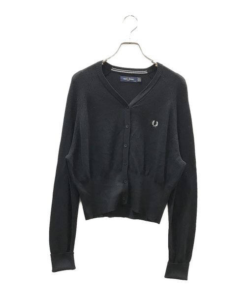 FRED PERRY（フレッドペリー）FRED PERRY (フレッドペリー) RAY BEAMS (レイ ビームス) 別注Vネックカーディガン ブラック サイズ:Sの古着・服飾アイテム