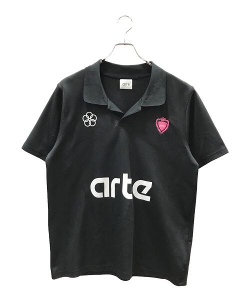 arte Antwerp（アートアントワープ）arte Antwerp (アートアントワープ) Basic T’shirt Futebol ブラック サイズ:Mの古着・服飾アイテム