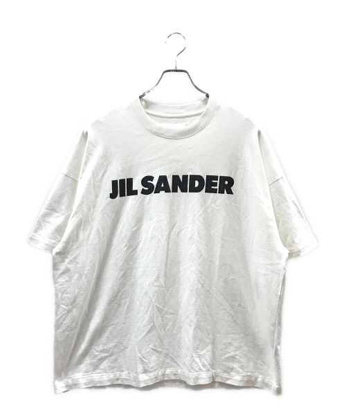 JIL SANDER（ジルサンダー）JIL SANDER (ジルサンダー) ロゴプリントTシャツ ホワイト サイズ:Lの古着・服飾アイテム