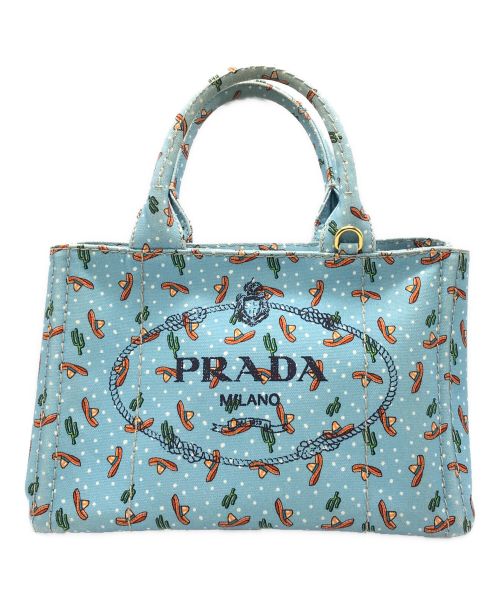 PRADA（プラダ）PRADA (プラダ) カナパ 2WAYバッグ ブルー サイズ:下記参照の古着・服飾アイテム