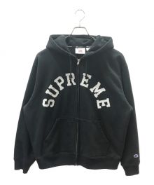 SUPREME×Champion（シュプリーム×チャンピオン）の古着「Zip Up Hooded Sweatshirt」｜ブラック