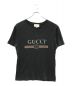 GUCCI（グッチ）の古着「ロゴウォッシュドオーバーサイズTシャツ」｜ブラック