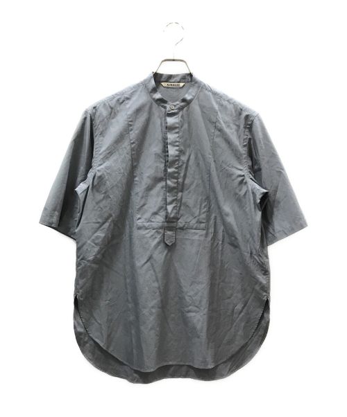 AURALEE（オーラリー）AURALEE (オーラリー) WASHED FINX TWILL HALF SLEEVED P/O SHIRTS ブルー サイズ:1の古着・服飾アイテム