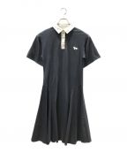 maison kitsuneメゾンキツネ）の古着「Rugby Volant Polo Dress」｜ネイビー