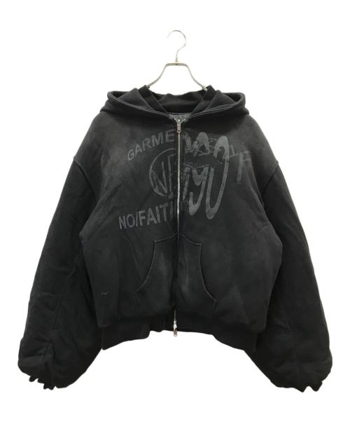 NO/FAITH STUDIOS（ノーフェイスストゥディオス）NO/FAITH STUDIOS (ノーフェイスストゥディオス) reversible bomber ブラック サイズ:XLの古着・服飾アイテム